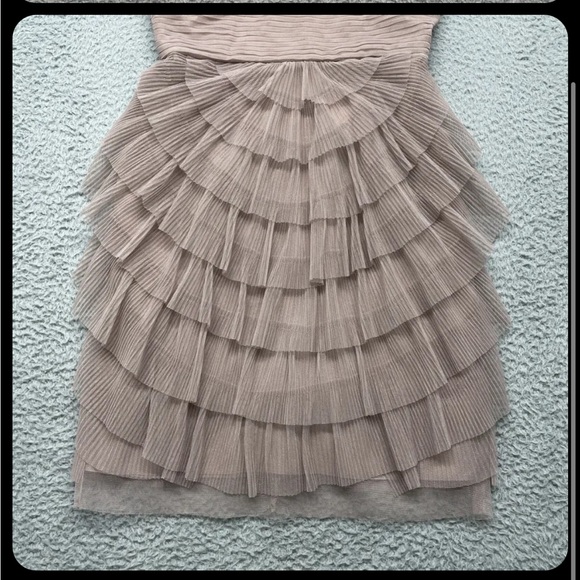 BCBGMaxAzria Sz 4 Ella Tiered Tulle One Shoulder Cocktail Party Dress NWOT - Picture 7 of 8
